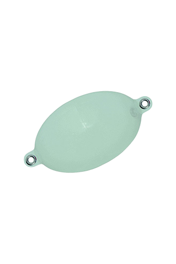 Buldo Pack of 10 Oval Floats with Eyelets Blanc