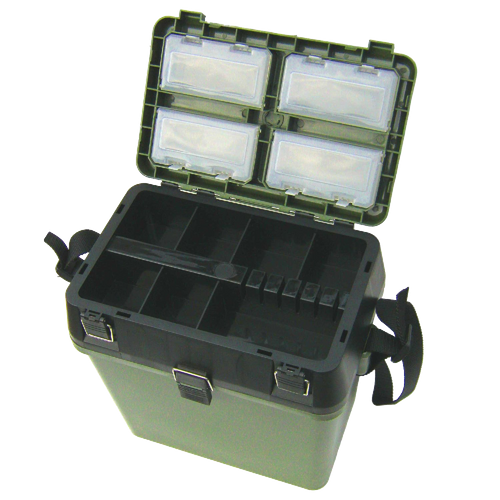 Fishing Tackle Seat Box Includes Padded Strap & Seat Pad Freepost
